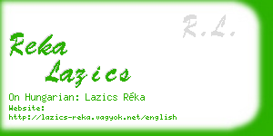 reka lazics business card